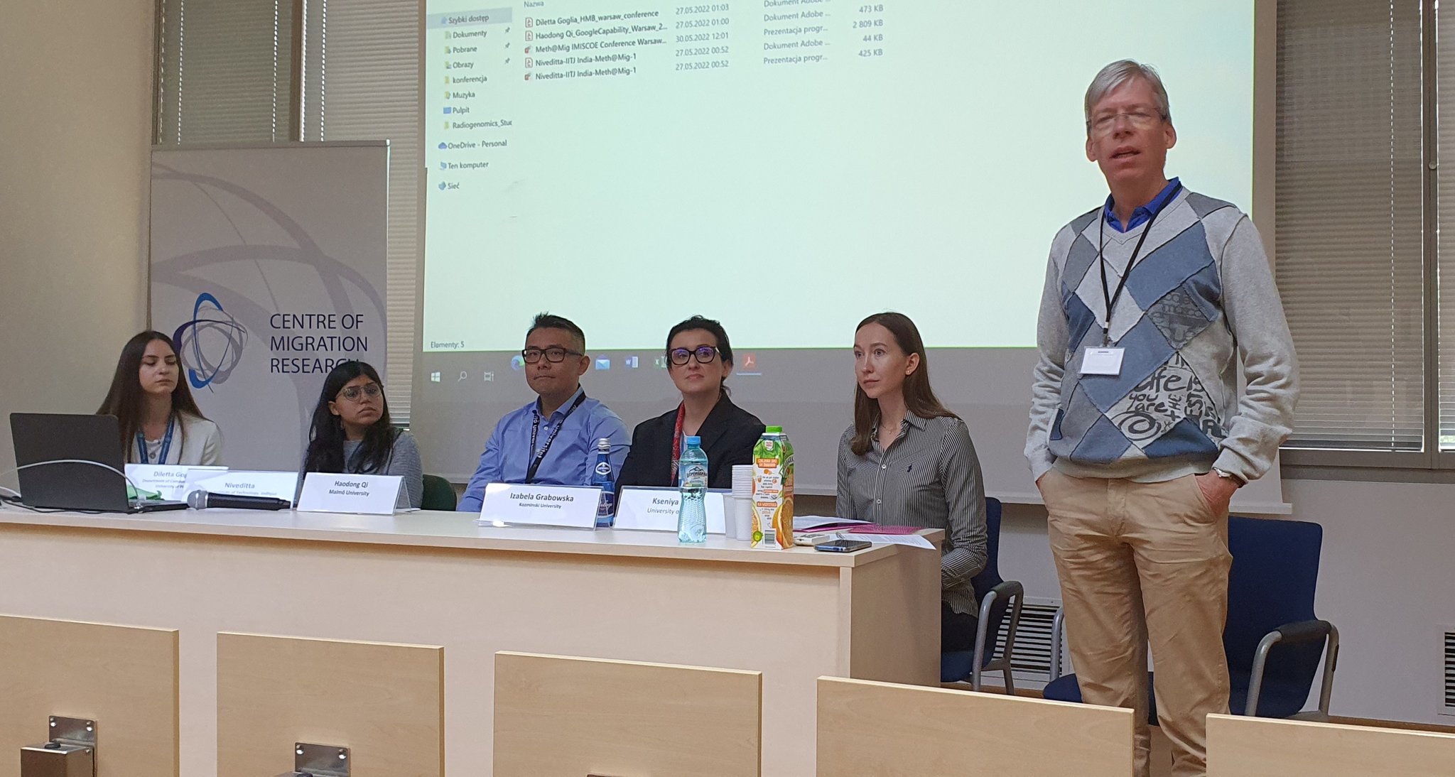 Sebastian Rinken, coeditor del libro, en una actividad de IMISCOE